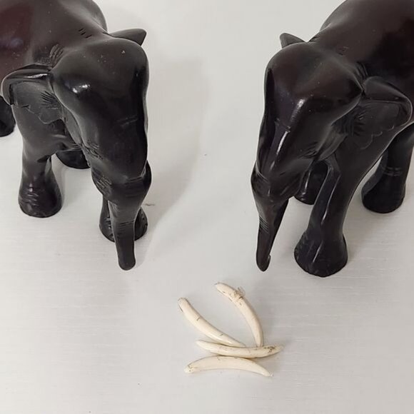 Elephant Resin Cute Lucky Figurines Statue Sculpture Art Home Decor - Picture 12 of 15